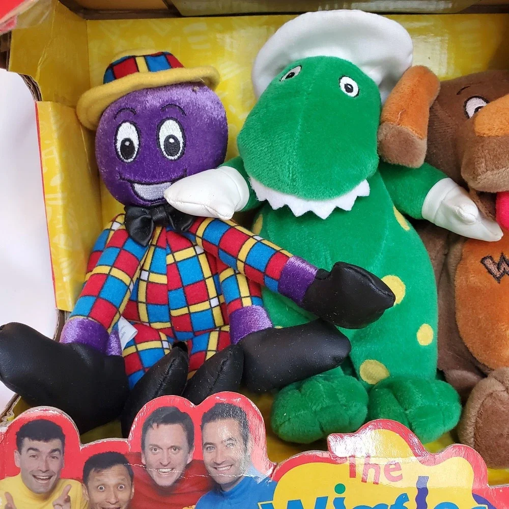 The Wiggles Mini Friends Henry Octopus Dorothy Dinosaur Wags Dog Plush Toys 2003